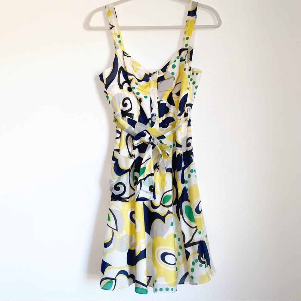 Silk Floral Dress by Liquid size 4